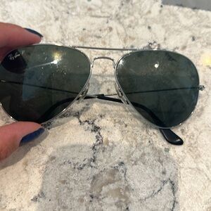 Ray Ban Polarized Black Aviator Sunglasses